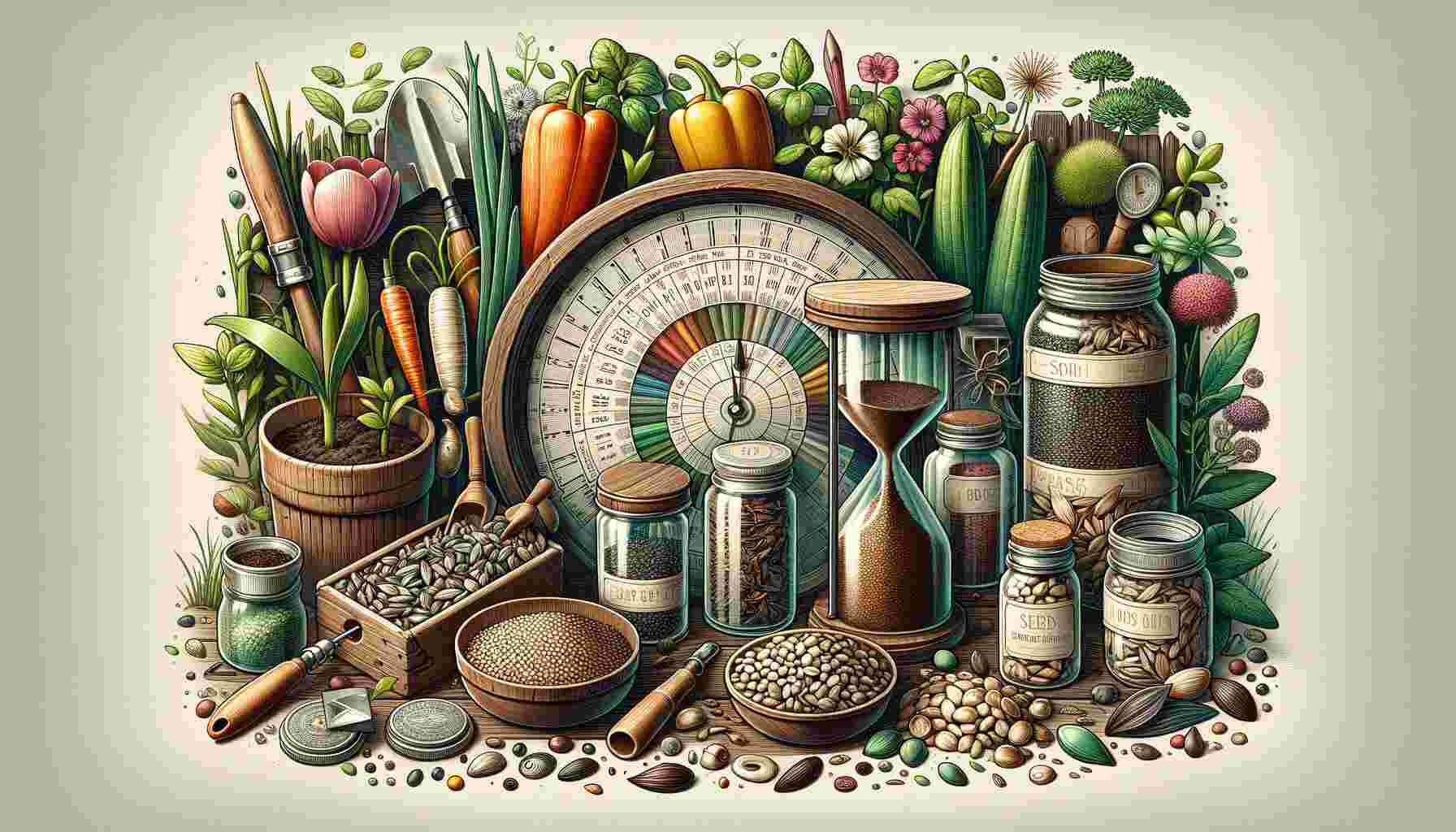 The featured image for the article Do Gardening Seeds Expire: Exploring The Lifespan of Seeds. has been created. It visually represents the theme of the article, showcasing a variety of gardening seeds in different states of preservation against a backdrop that includes elements of gardening.