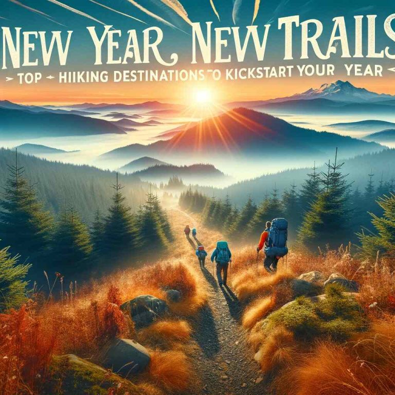 Here's a feature image representing "New Year, New Trails: Top Hiking Destinations to Kickstart Your Year." It captures the essence of embarking on new adventures and exploring picturesque trails.